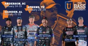 The Bass University catches top bass fishing professionals back in