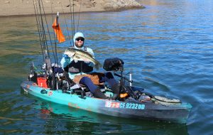 Reed Frazier proved his skill at targeting big bass by securing second place with a total of 183.00”. Even more remarkable, Reed landed the event’s Big Fish—a massive 25.75” bass, the first double-digit catch in BAM Kayak Series history.