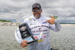 Adam Rasmussen of Sturgeon Bay, Wis., has won the 2023 St. Croix Bassmaster Open at Wheeler Lake with a three-day total of 54 pounds, 15 ounces