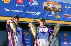 Andrew Althoff and Ethan Jones of McKendree University won the Carhartt Bassmaster College Series at Smith Lake