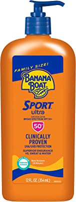 Banana Boat Sport Ultra SPF 50 Sunscreen Lotion 12oz Banana Boat Sunscreen SPF 50 Lotion Oxybenzone Free Sunscreen