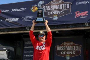 Ben Milliken of New Caney, Texas, has won the 2023 St. Croix Bassmaster Open at Toledo Bend with a three-day total of 77 pounds, 14 ounces.