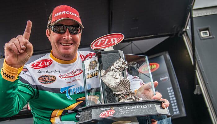 CANTERBURY WINS WALMART FLW TOUR ON BEAVER LAKE