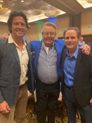 Pictured L-R: Clayton Anderson, Bill Dance, Business Development Manager Joe Carter at Bass Fishing Hall of Fame 2022 Induction Ceremony