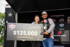 Cody Pike wins Tackle Warehouse st Lawrence River