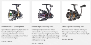 Diawa Spinning reels at Tacklewarehouse