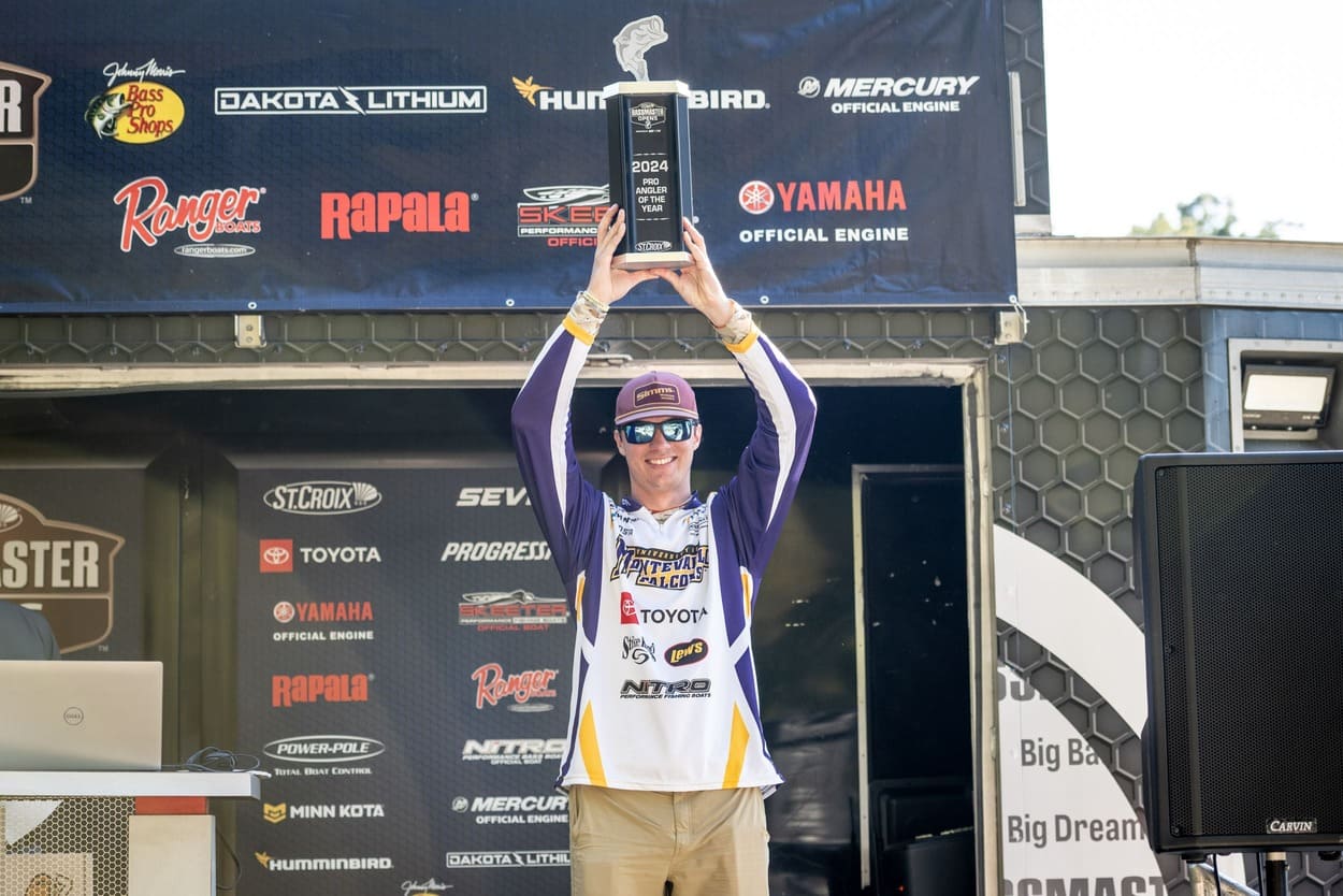 Minnesota's Easton Fothergill wins the 2024 Tackle Warehouse Bassmaster Elite Qualifiers Angler of the Year title