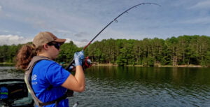 Girl fishing