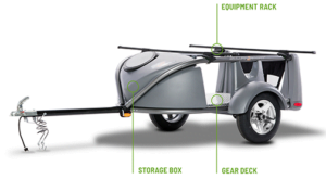 Go Easy utility trailer and equipment rack