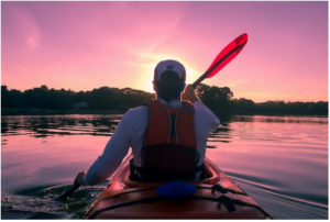 Kayaking paddling