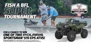 Fish a BFL Super Tournament for a Chance to Win a Polaris ATV!