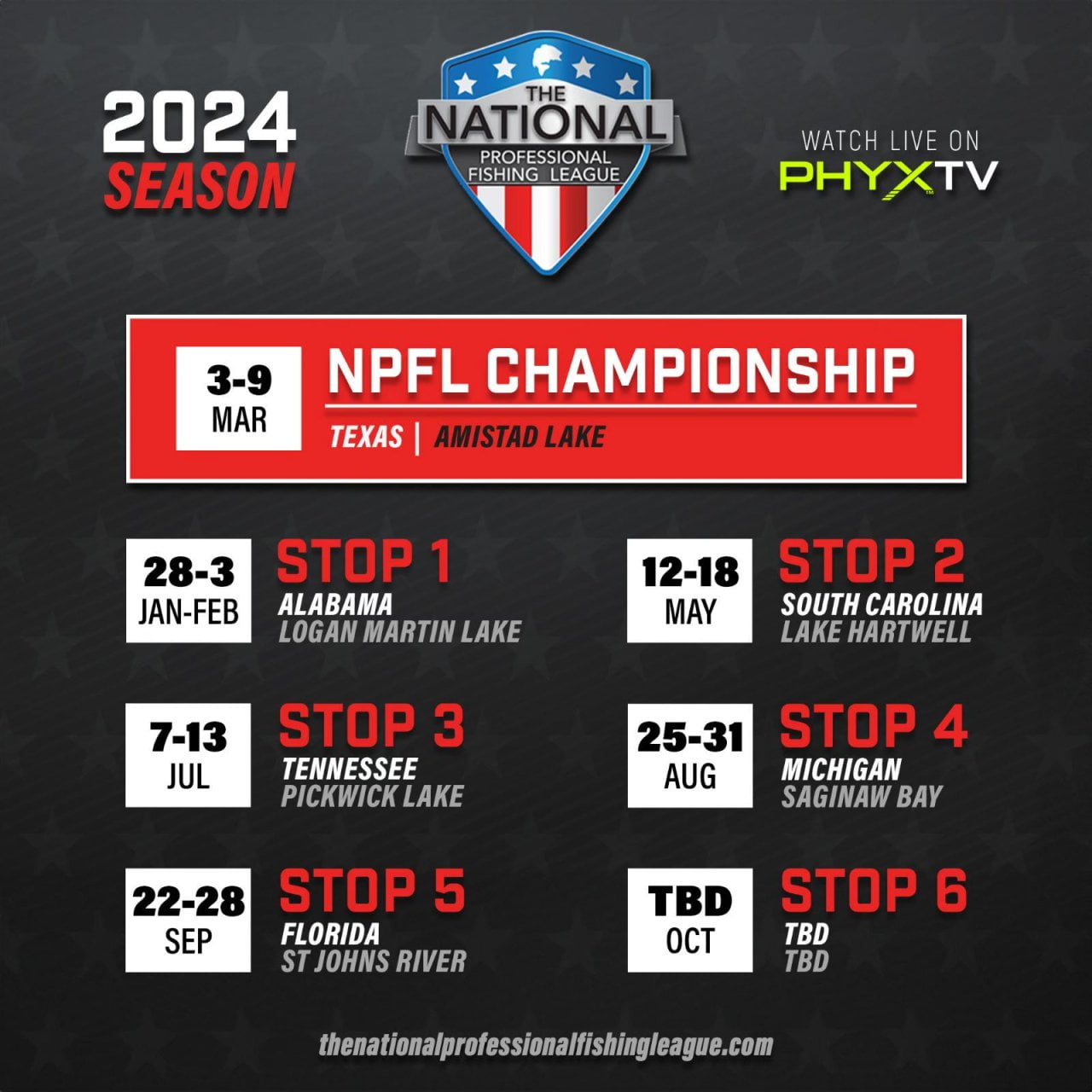 NPFL Announces 2024 Schedule | Bass Angler Magazine