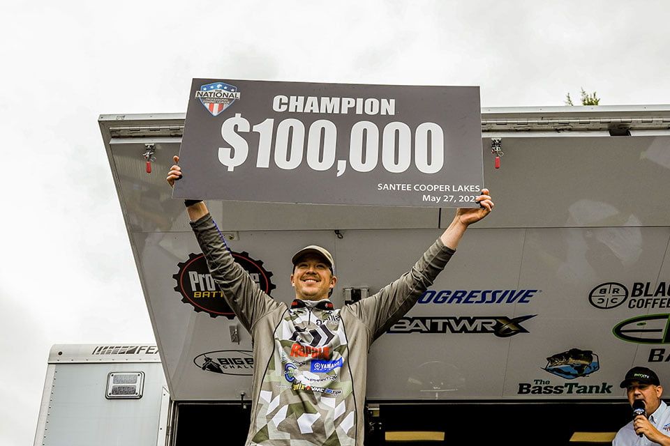 Patrick Walters Wins NPFL Santee Cooper Bass Tournament Bass Angler