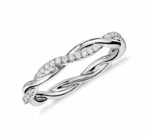 Petite Twist Diamond Eternity Ring