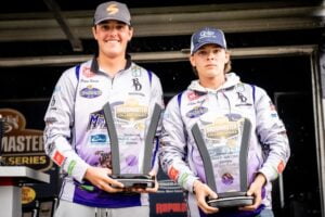 Peyton Harris and Dalton Head from the University of Montevallo have won the 2023 Strike King Bassmaster College Series at Cherokee Lake presented by Bass Pro Shops with 17 pounds 4 ounces 