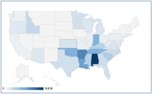 Map of the States - Pro Bass Anglers