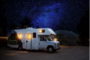 RV Camper Night Adventure