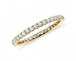 Riviera pave Diamond Eternity Ring