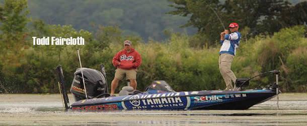 Todd Faircloth hooked into a solid 3 pounder