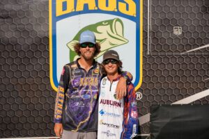 Tristan McCormick of Bethel University and Tucker Smith of Auburn University bassmaster college fishing