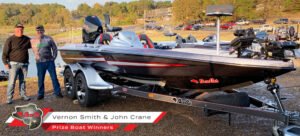 Vernon Smith and John Crane prize boat winners