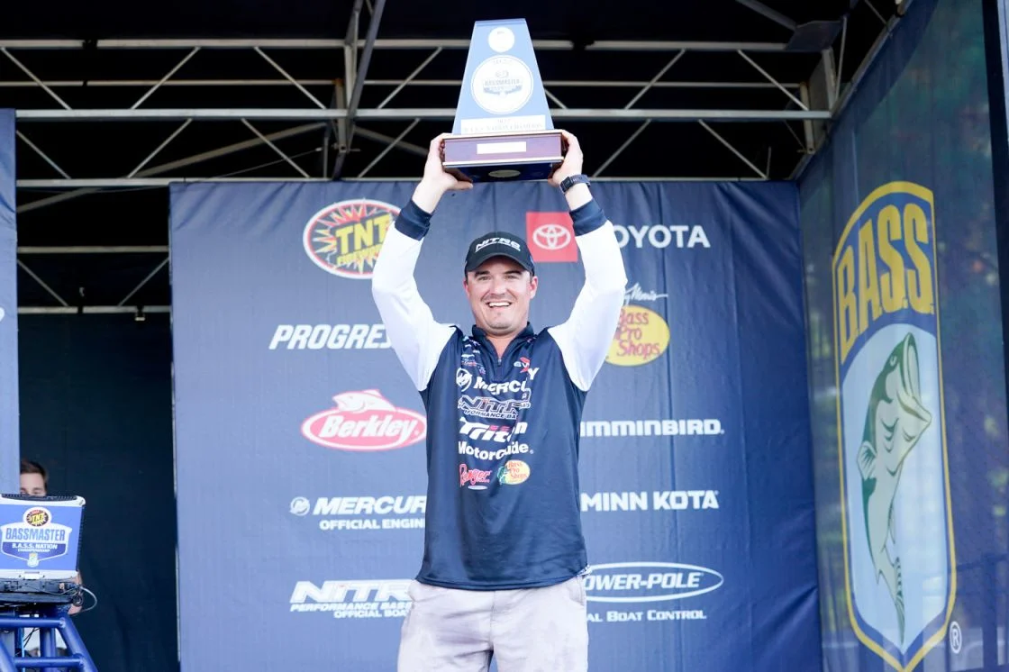 Will Davis Jr of Sylacauga Ala has won the 2022 TNT Fireworks BASS Nation Championship on Pickwick Lake with a three-day total of 43 pounds 8 ounces