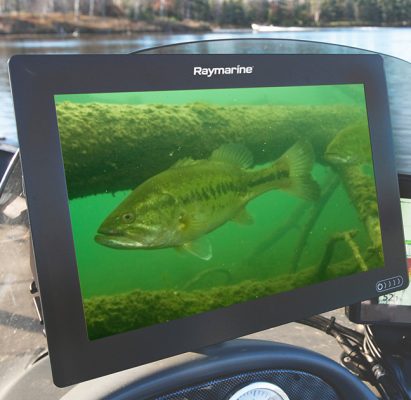 aqua vu shown an a raymarine unit