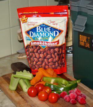 blue diamond almonds and veggies