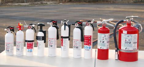 boat fire extinguisher types