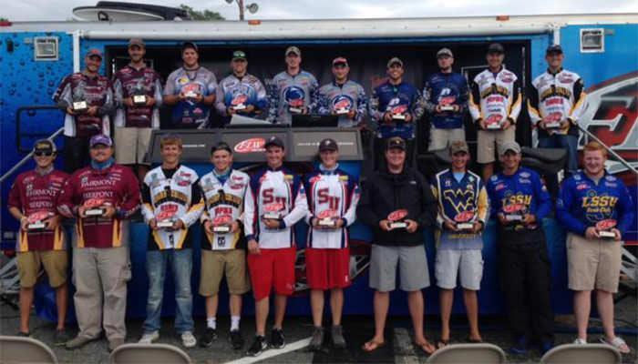 college fishing team flw