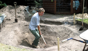 installing a pond liner