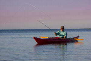 man fishing the everglades