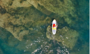 paddleboarding