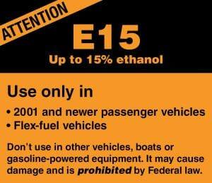 stop ethanol e15