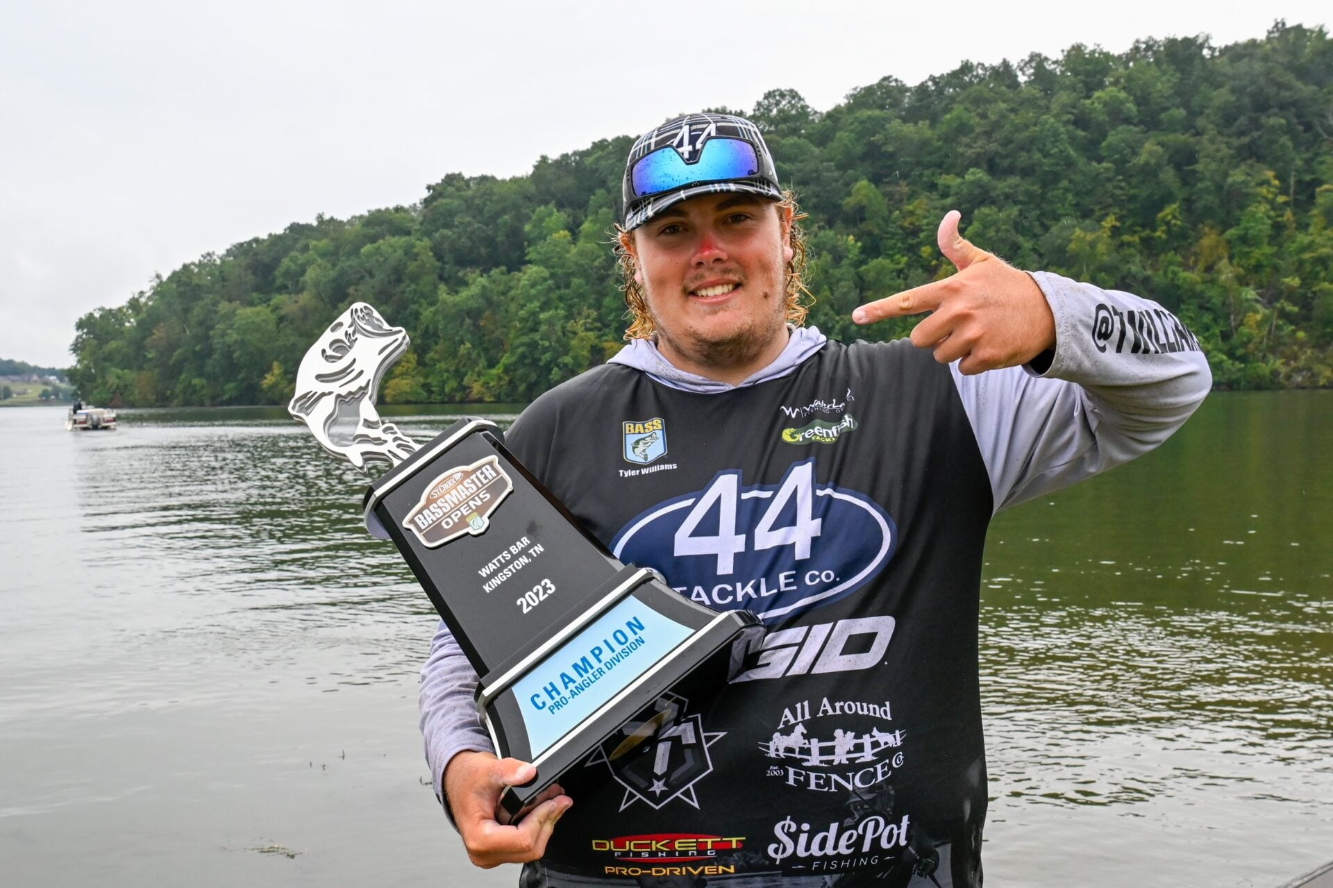 Tyler Williams of Belgrade, Maine, has won the 2023 St. Croix Bassmaster Open at Watts Bar Reservoir with a three-day total of 41 pounds, 4 ounces. 